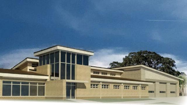 Exterior rendering of Fire Station No. 2